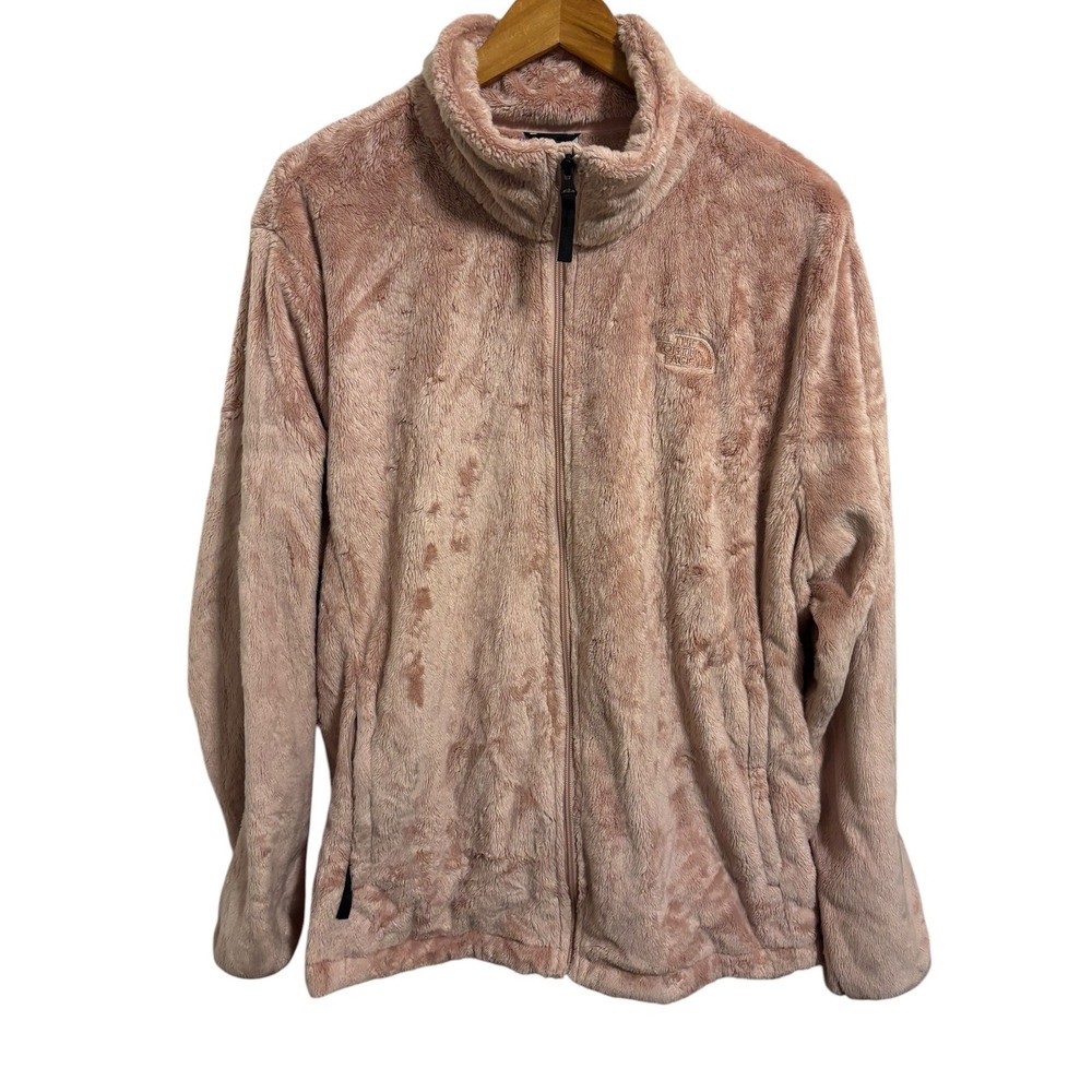 The North Face Osito Fleece Jacket Pink Full Zip Fuzzy Gorpcore Plus Size XXXL - Picture 2 of 12